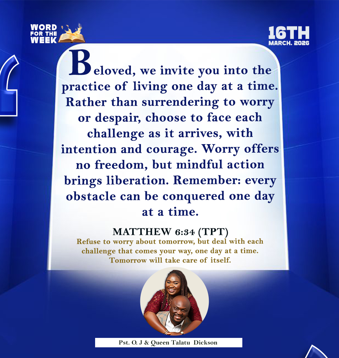 word for the week16th