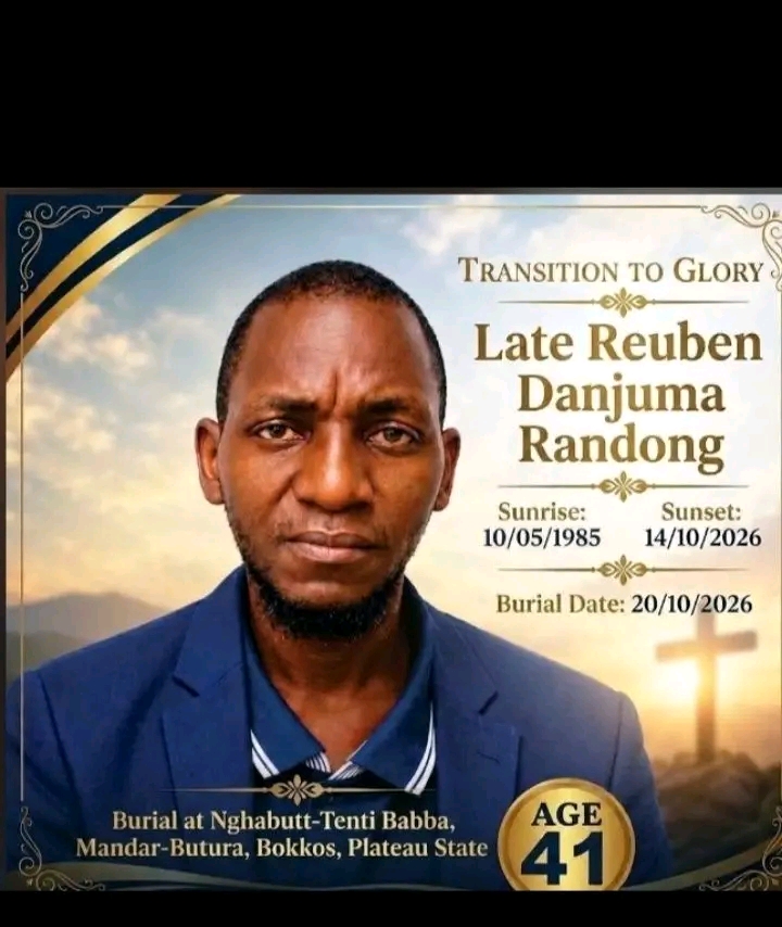 Transition to glory: Reuben Danjuma Randong
