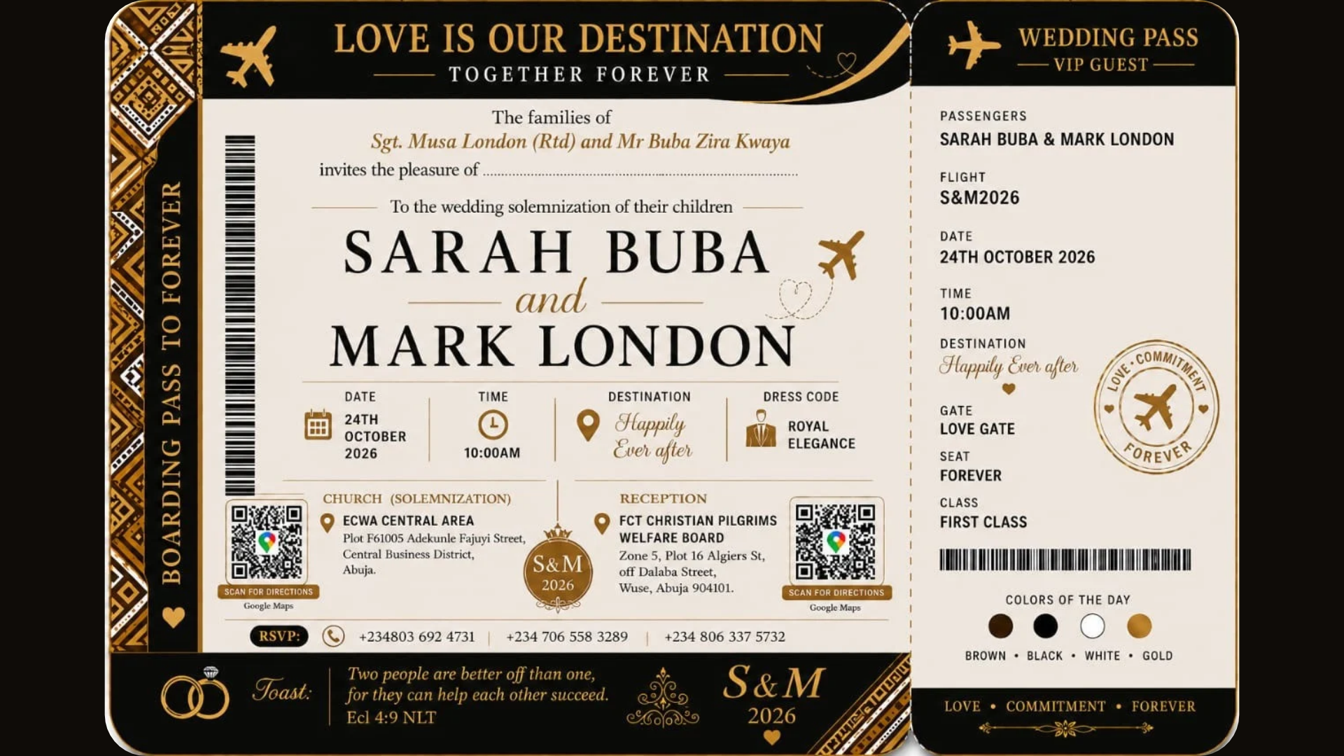 Wedding announcement: Sarah Buba and Mark London